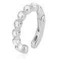 thumbnail image 3 of 14K White Gold Diamonds Bezel Hinged Ear Cuff Earring, 3 of 6