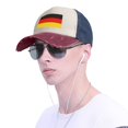 thumbnail image 5 of Men Women German Flag Baseball Cap Golf Dad Hat Adjustable Low Profile Cotton Hat, 5 of 7