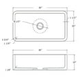thumbnail image 2 of Barclay FSGSB4034-GPBL Acantha 36 Granite Farmer Sink  Polished Black, 2 of 2