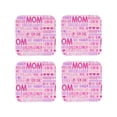 thumbnail image 2 of Disketp Best Mom Ever Funny Coasters,4 Pcs Leather Coasters With Holder, Perfect Housewarming Hostess Gifts,Protect Furniture From Water Marks Scratch And Damage, 2 of 9