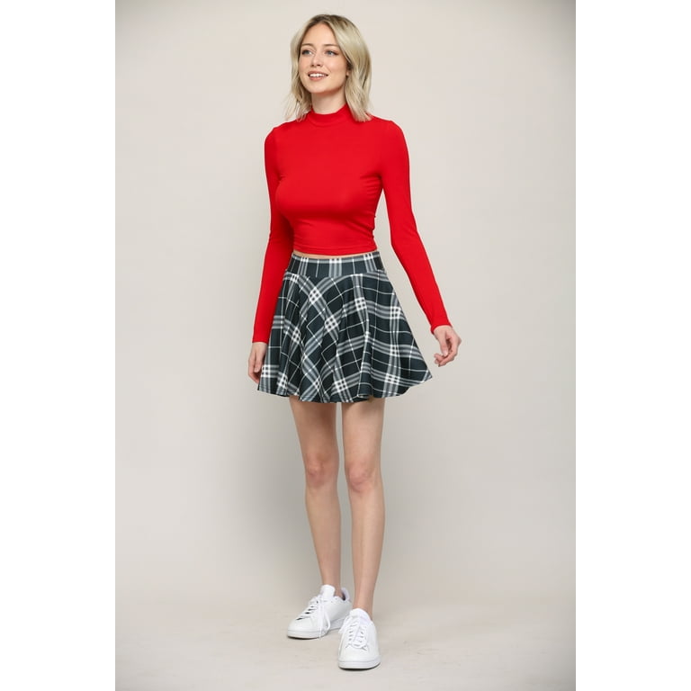 Plaid skater cheap skirt xxl