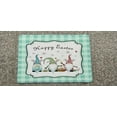 thumbnail image 6 of CoreLiving Spring Doormat for Outdoor Entrance Absorbent Non Slip Coir Rug with Easter Floral Bunny Design Happy Easter Welcome Mat for Front Porch Patio Decor Indoor Home Kitchen Entryway 16"x24", 6 of 8