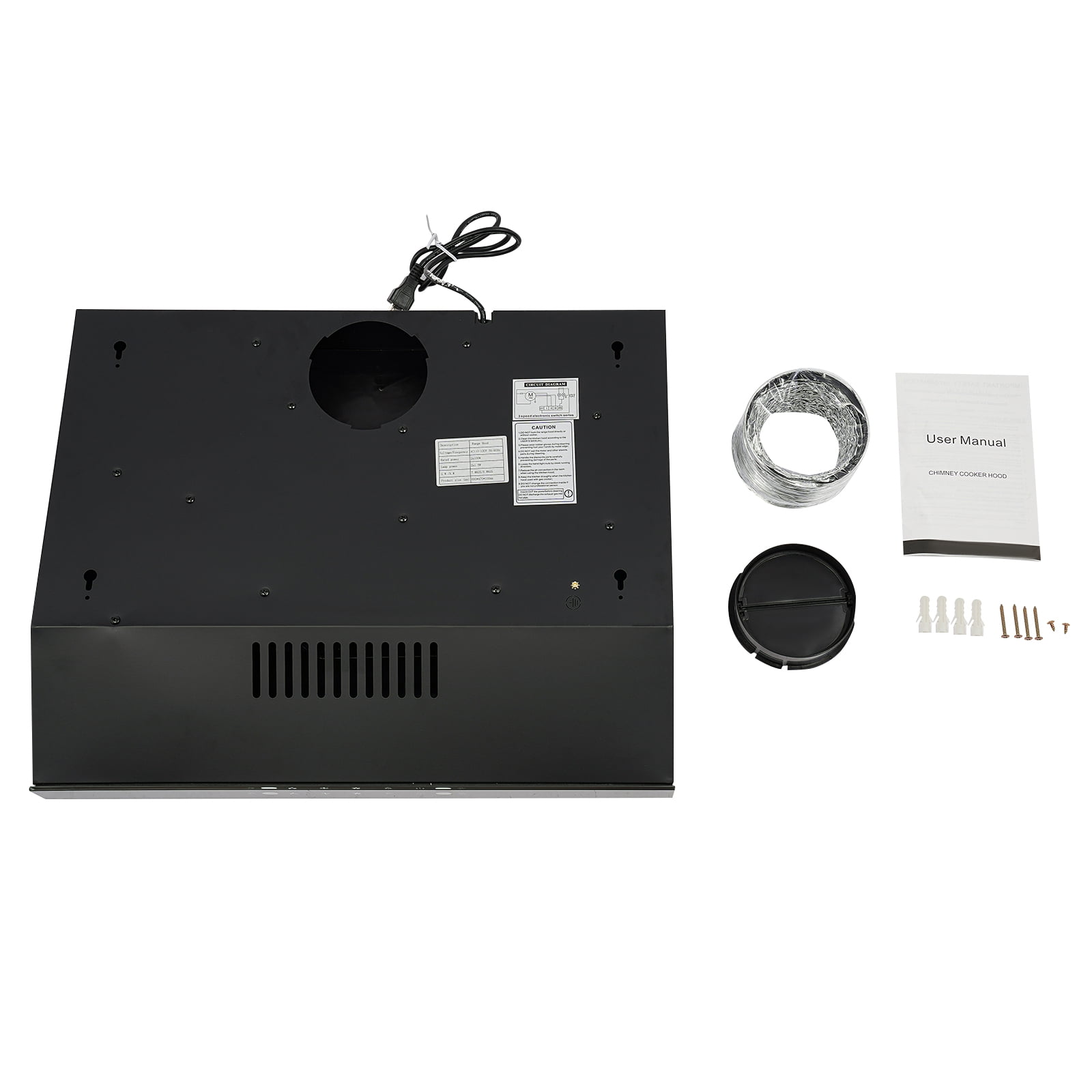 Under Cabinet Range Hood, Kitchen Range Hood, 24inch Dual Motor Range Hood