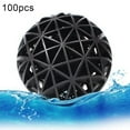 thumbnail image 1 of Flmtop 100Pcs 16mm Aquarium Air Pump Sponge Filter Bio Balls Fish Tank Pond Protector Black, 1 of 9