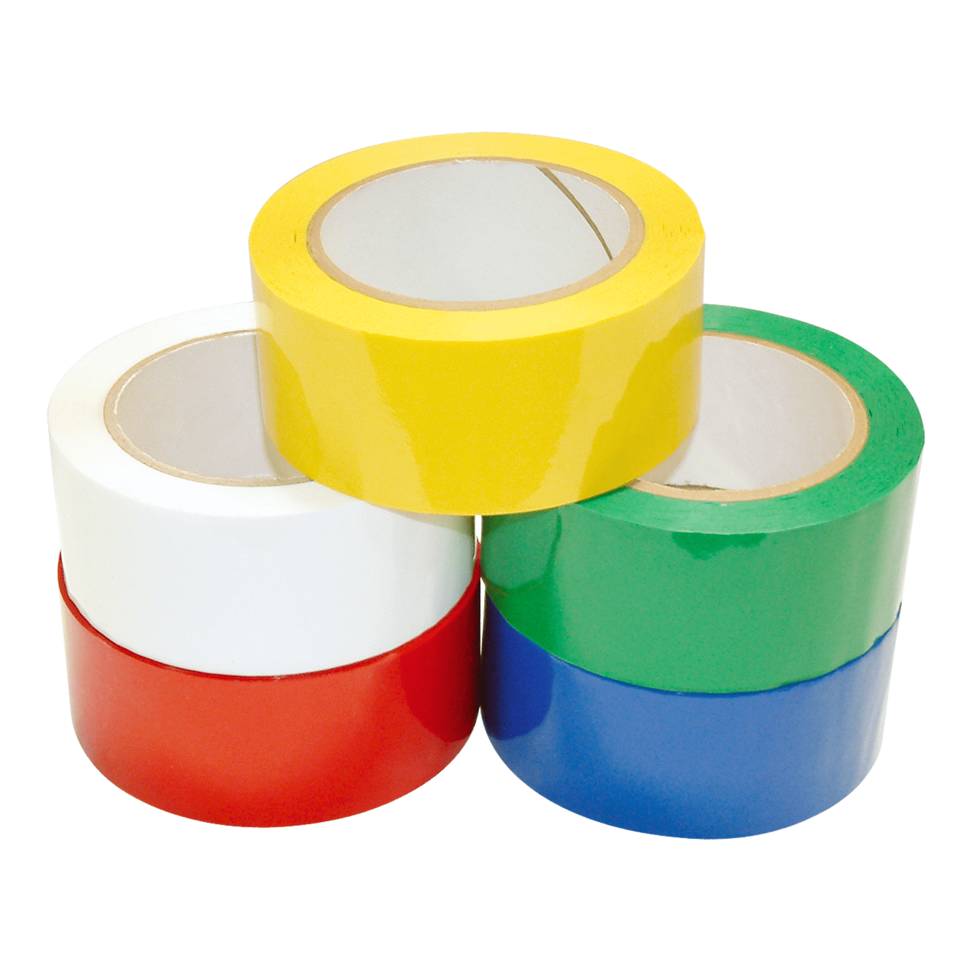 JVCC Premium Grade Colored Packaging Tape (OPP-26C): 3 in. (72mm actual) x 72 yds. (Yellow)