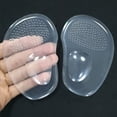thumbnail image 2 of Transparent Anti-slip Half Insole Silicone Gel Front shoe pads Foot Feet Shoe Pads Foot Care Tool Foot Pads, 2 of 5