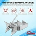 thumbnail image 2 of 20 lBS Box Anchors, Box Anchors Fits Boats 18 to 30 Feet, Galvanized Steel Folding Anchor, Box-Style Offshore Boating Anchor$$Watercraft, 2 of 7