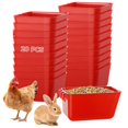 thumbnail image 1 of 20 vasos jaula, comederos colgantes pájaros pollo 16 oz, bebederos plástico palomas, cuencos agua pollo, cuencos semillas conejo, contenedores semillas mascotas, gallos, loros, palomas, 1 of 6