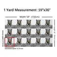 thumbnail image 2 of Tiger Fabric By The Yard,Daisy Flowers Upholstery Fabric,Florals Wooden Plank Wildlife DIY Decorative Fabric,Art Painting Indoor Outdoor Fabric,Black Grey Yellow,10 Yards, 2 of 5