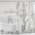 thumbnail image 4 of Sage Green Trees Waterproof Fabric Shower Curtain,Green Eucalyptus Leaves Waterproof Fabric Shower Curtain for Bathroom Curtains Bathtubs Hotel Washable Shower Curtains with 12 Hooks Extra Long 72x96, 4 of 8