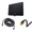 Black, variant on Indoor HDTV Antenna 45-Mile Range, 4K/1080p ATSC 3.0, VHF/UHF/FM, Flat Thin Multi-Directional Design, Plug-and-Play, White — Includes Matching 15ft RG6 Coax