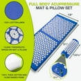 thumbnail image 2 of ProsourceFit Acupressure Mat and Pillow Set for Back/Neck Pain Relief and Muscle Relaxation, 2 of 6
