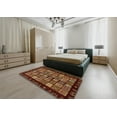 thumbnail image 5 of Ahgly Company Machine Washable Indoor Rectangle Abstract Bronze Brown Area Rugs, 7' x 9', 5 of 7