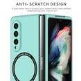 thumbnail image 4 of Allytech Magntic Case for Samsung Galaxy Z Fold 3, Compatible with Magsafe Wireless Charging Support Drop Proof Anti-Scratch Shockproof Slim Case Cover for Samsung Galaxy Z Fold 3 - Light Blue, 4 of 9