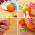 thumbnail image 2 of 1PC Creative Orange Peelers Lemon Slicer Fruit Stripper Plastic Easy Slicer Peeler, 2 of 5