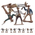 thumbnail image 2 of 12 figuras de juguete de vaquero occidental, decoraciones para fiestas del oeste, juego de modelos de vaquero, figuras de vaquero de plástico., 2 of 8