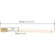 thumbnail image 2 of Brush Head Width 25mm/1 inch Long Wood Handle Metal Ferrule Bent Paint Brush Radiator Brush Beige 704#(2Pcs), 2 of 4