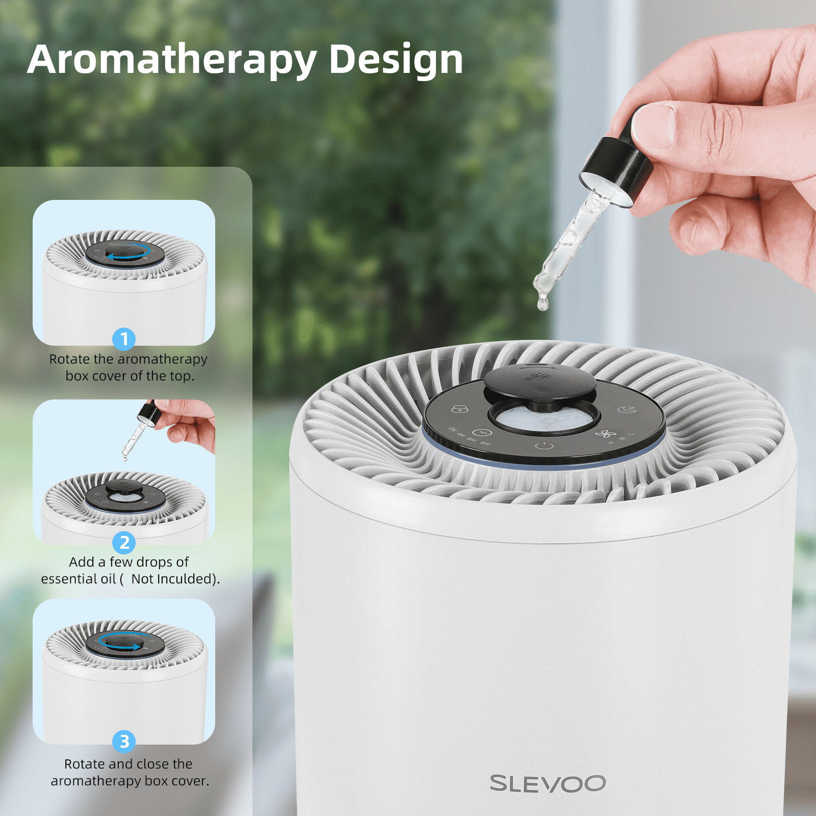 Air Purifiers for Large Room Up to 1095 Ft² Home Bedroom in 1 Hr, CADR 240m³/h+ / 141CFM, H13 True HEPA Filter Cleaner Effectively Reduce 99.97% Smoke, Dust, Pollen, Pet Dander, Odors, White