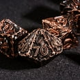 thumbnail image 4 of Cusdie 7-Die Metal DND Dice Set, Dragon Wings Design Metal Polyhedral D&D Dice Set for DND Dungeons and Dragons TTRPG Role Playing Games, 4 of 5