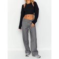 thumbnail image 3 of ORUYROP Boléro Pull pour Femmes Tenue d'Automne Cardigan Court en Tricot Manches Longues Y2K Ouvert devant pour Sortir, 3 of 6