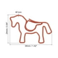 thumbnail image 2 of Unique Bargains 1 Paper Clip Horse Animal-Shaped Cute Decorative Fun Clips Bookmarks with Box 1.4 Inch Red, Pack of 40, 2 of 5