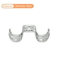 thumbnail image 4 of Uxcell 40Pack 5/8 Inch Stainless Steel Double Line Clamps One Hole Rigid Pipe Strap, 4 of 5