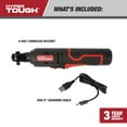 thumbnail image 5 of Hyper Tough 4V Cordless Ratchet with USB-c Charging Cable, 5 of 13