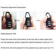 thumbnail image 7 of Cheers.US Motorcycle Helmet Lock Portable Bike Motorcycle Helmet Anti-Theft 4 Digit Combination Password Padlock Black, 7 of 7