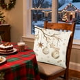 thumbnail image 4 of Costeam White Christmas Themed Pillowcase Multiple Patterns Sofa Cushion Cover Festive Decoration, 4 of 6