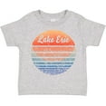 thumbnail image 3 of Inktastic Lake Erie Distressed Retro Sunset Boys or Girls Toddler T-Shirt, 3 of 5