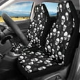thumbnail image 2 of Uorisanigo Fashion Skull Car Front Seat Cover, Women's Auto Car Seat Covers Protector Universal Car Interior Accessories Automobile Seat Cover for Most Cars Truck Van SUV, 2 Pack, 2 of 7