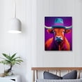 thumbnail image 4 of PIKWEEK  Highland Cow Wall Art-Gift Ready- Wall Canvases-Colorful Canvas Wall Art for home or office-Modern Wall Decor, 4 of 5
