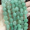thumbnail image 4 of HOOUN Natural Flat Round Turquoises Chalcedony GemStone Loose Beads for Jewelry Making-White crystal-14mm About 14PCS, 4 of 9
