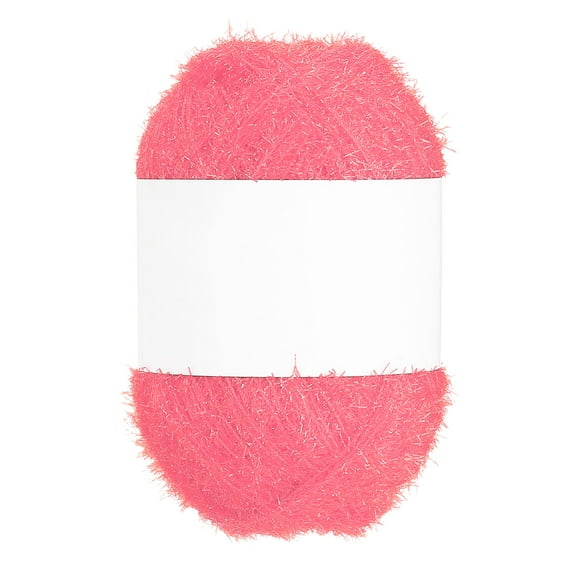 218 Yard Scrubbie Yarn, Sparkle Yarn Polyester Scrubbie Sparkle Glass for Dishcloths Crocheting Knitting DIY Crafts Blanket Rug Sweater Scarf Hat, Carmine