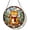 Orange Cat 2, variant on Christmas Stained Glass Window Hanging, Snowman Suncatcher with Snowflakes and Santa Hat, Christmas Wall Art Decor Festival Gift for Women, Mom (6.3IN)
