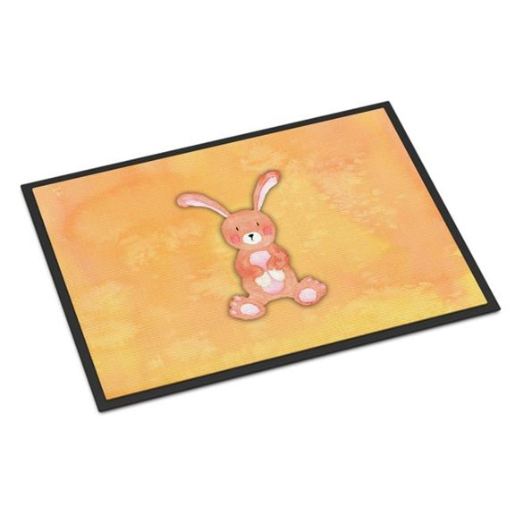 24 x 36 in. Rabbit Watercolor Indoor or Outdoor Mat
