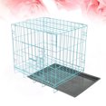 thumbnail image 1 of OUNONA Cage pour Chien d'Intérieur en Fer Bleu 1 Pce pour Repos des Animaux, 1 of 4