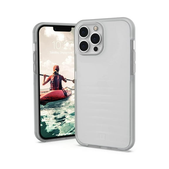 [U] by UAG iPhone 13 Pro Max Case [6.7-inch screen] Wave Slim Fit Lightweight Stylish Translucent Impact Resistant Protective Phone Cover, Ice