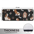 thumbnail image 5 of Kitchen Rugs Sets Of 2,Basset Hounds with Bones and Presents Anti Fatigue Kitchen Mat Rugs Non Slip Washable,Decorative Kitchen Floor Mats for Kitchen,Sink,Laundry,17"x47"+17"x47", 5 of 5