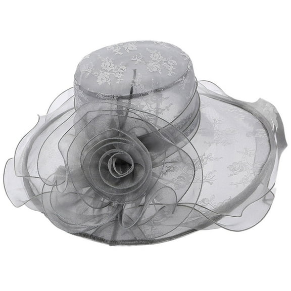 Prolriy Kenntucky Derby Hats for Women, Women's Church Fascinator Cap Tea Party Wedding Hat Fascinators Hats for Women Grey