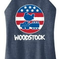 thumbnail image 3 of Woodstock - Original Poster - Americana - Juniors Cropped Racerback Tank Top, 3 of 5