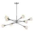 thumbnail image 2 of Z-Lite 616-45-Led Titan 8 Light 46" Wide Opal Glass Globe Chandelier - Nickel, 2 of 2