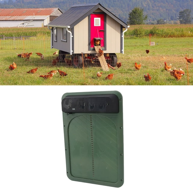 Automatic Hicken Coop Door, Solar Powered Chicken Coop Door, Suitable For All Sizes Of Chickens And Ducks