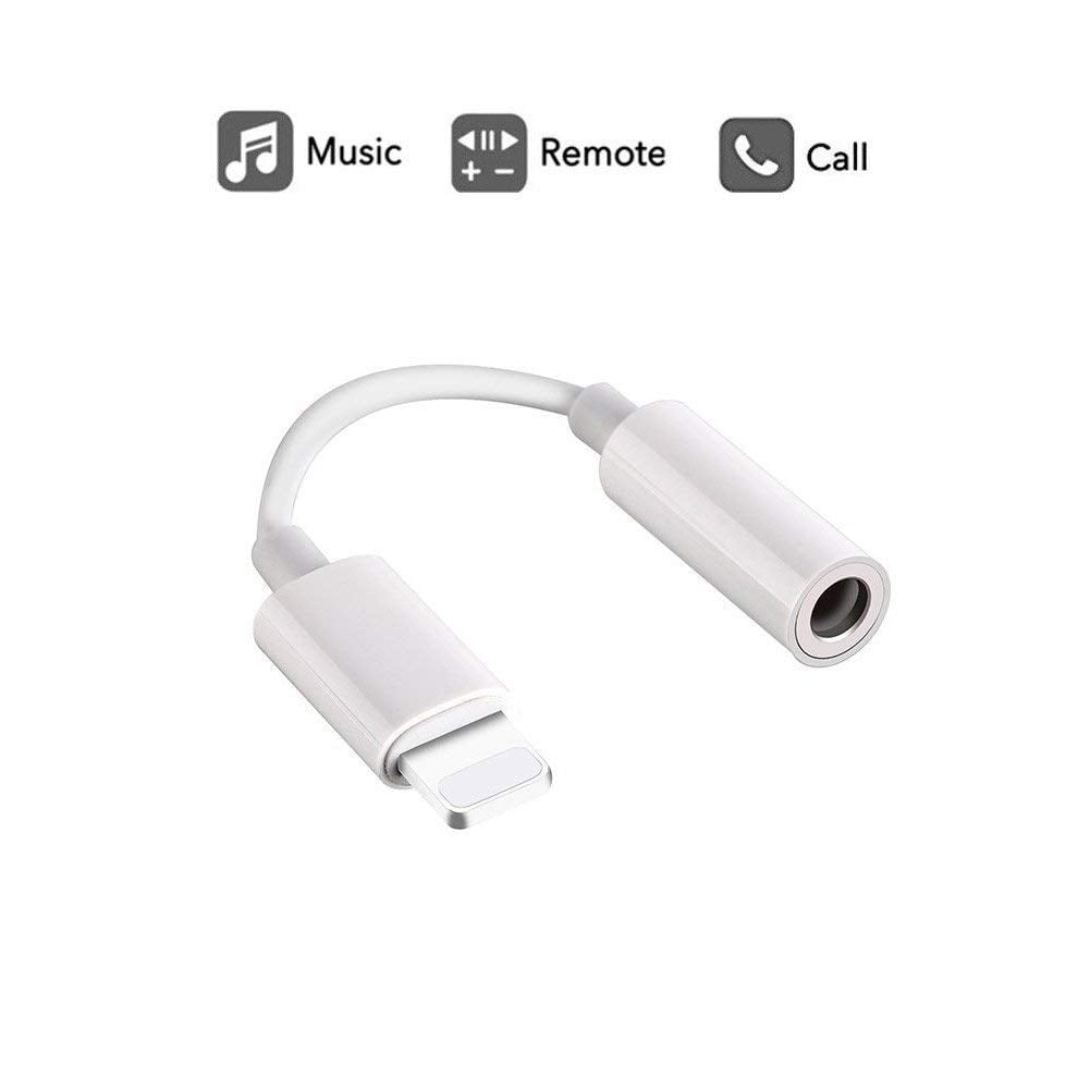 Iphone Headphone Adapter Lightning To 3 5mm Headphones Earbuds Jack Dongle Adapter Compatible With Iphone Xs Xr X 8 8 Plus 7 7 Plus Ipad Ipod Support Ios 11 12 L652 Walmart Com Walmart Com