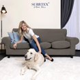 thumbnail image 2 of 2024 Textured Grid Stretch Sofa Cover Couch Slipcover with Separate Cushion Cover(Gray  Sofa), 2 of 6