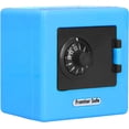 thumbnail image 1 of Caja de ahorro de dinero para niños, caja de seguridad de simulación azul con cerradura de combinación, cultiva hábitos sabios a través de una construcción de plástico fácil de usar y duradera,, 1 of 8