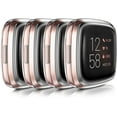 thumbnail image 1 of Vancle 4-Pack Screen Protector Case Compatible with Fitbit Versa 2, Soft TPU All-Around Cover Anti-Scratch Screen, 1 of 6