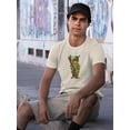 thumbnail image 2 of Tabby Ski Cat T-Shirt Men -Fab Funky Designs, Male 5X-Large, 2 of 4