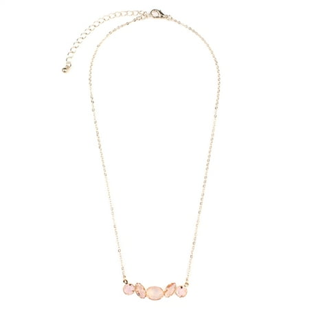 - RIAH FASHION GLASS GEO SHAPE NECKLACE