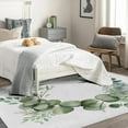 thumbnail image 4 of Leaf Rugs for Bedroom - 4x6 Rug - Leaf Rug - Green Leaves Area Rug - Botanical Floral Spring Rugs - Watercolor Flower Carpet, 4 of 7